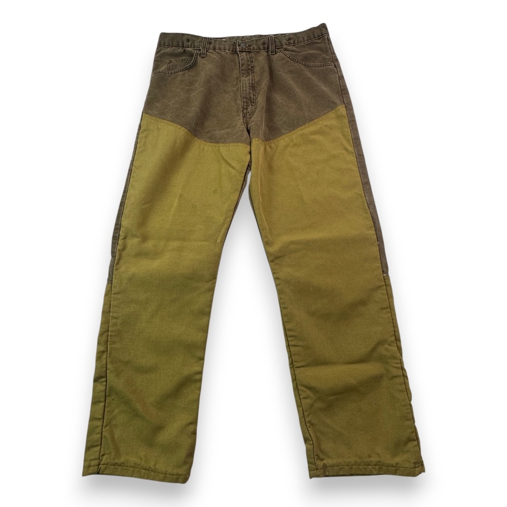 Wrangler Pro Gear Mens Upland Hunting Pants Brown Olive Canvas 40x32 PG101NB